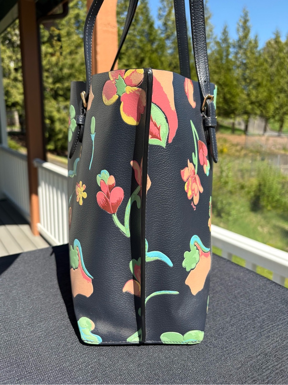 COACH Mollie Tote Bag With Dreamy Land Floral Print C8215 - Picture 3 of 12